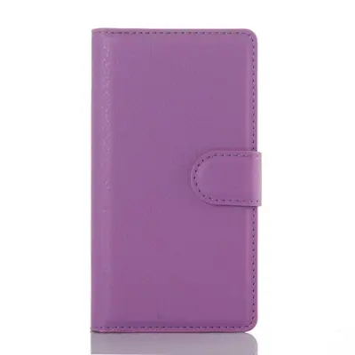 Litchi Plånboksfodral till Sony Xperia Z5 Compact - Lila