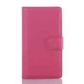 Litchi Plånboksfodral till Sony Xperia Z5 Compact - Magenta