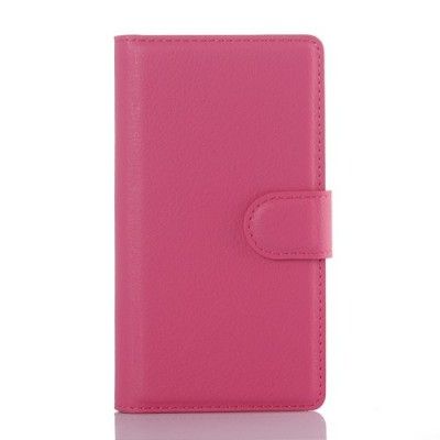 Litchi Plånboksfodral till Sony Xperia Z5 Compact - Magenta