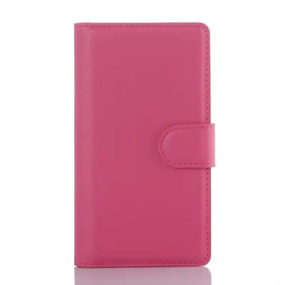 Litchi Plånboksfodral till Sony Xperia Z5 Compact - Magenta