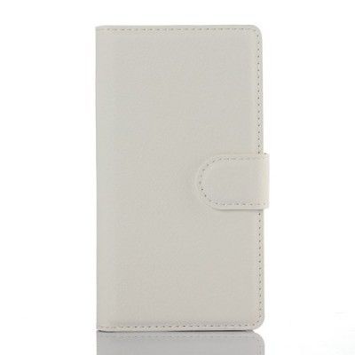 Litchi Plånboksfodral till Sony Xperia Z5 Compact - Vit
