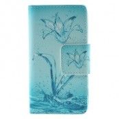 Plånboksfodral till Sony Xperia Z5 Compact - Blå Blomma
