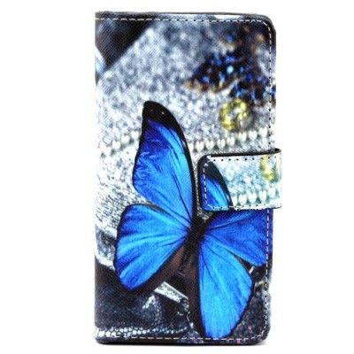 Plånboksfodral till Sony Xperia Z5 Compact - Blå Fjäril