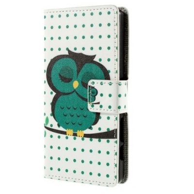 Plånboksfodral till Sony Xperia Z5 Compact - Sovande Uggla