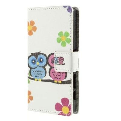 Plånboksfodral till Sony Xperia Z5 Compact - Två Ugglor