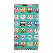 Plånboksfodral till Sony Xperia Z5 compact - Ugglor