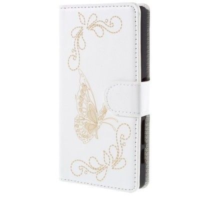 Plånboksfodral till Sony Xperia Z5 Compact -Vit
