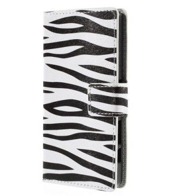 Plånboksfodral till Sony Xperia Z5 Compact - Zebra
