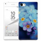 Skal till Sony Xperia Z5 Compact - Blå blommor