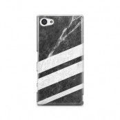 Skal till Sony Xperia Z5 Compact - Black Striped Marble