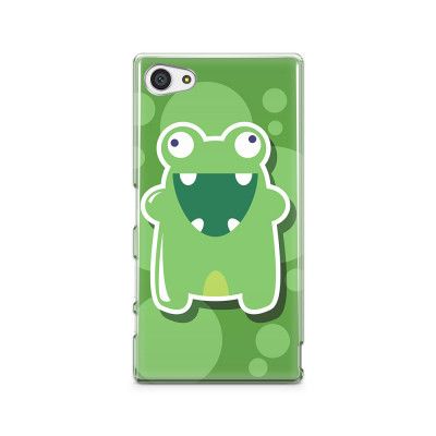 Skal till Sony Xperia Z5 Compact - Bubbelmonster Groda - Grön