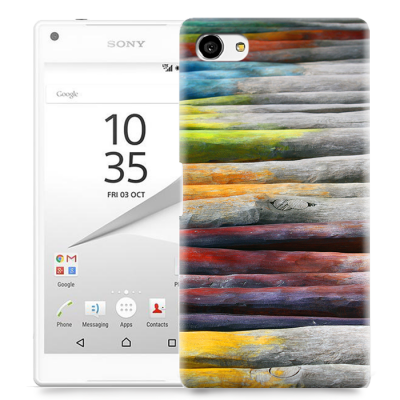Skal till Sony Xperia Z5 Compact - Färgade stockar