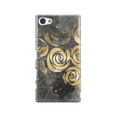 Skal till Sony Xperia Z5 Compact - Gold flowers