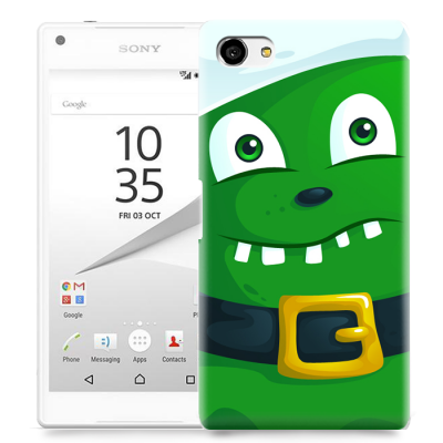 Skal till Sony Xperia Z5 Compact - Grönt slajm-monster