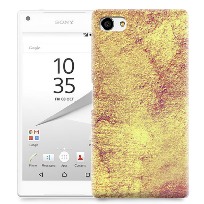 Skal till Sony Xperia Z5 Compact - Grunge texture - Gul
