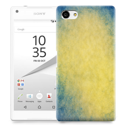 Skal till Sony Xperia Z5 Compact - Grunge texture - Gul