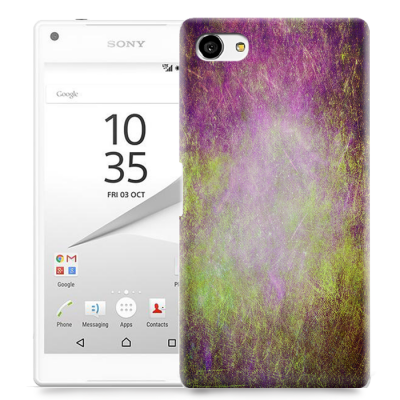 Skal till Sony Xperia Z5 Compact - Grunge texture - Lila