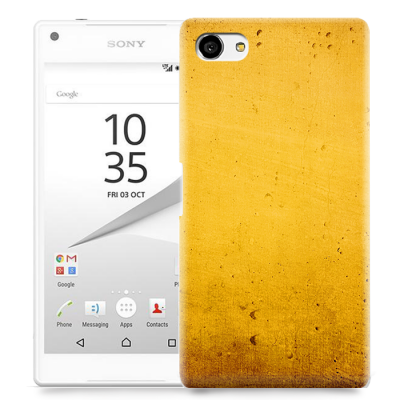 Skal till Sony Xperia Z5 Compact - Grunge texture - Orange