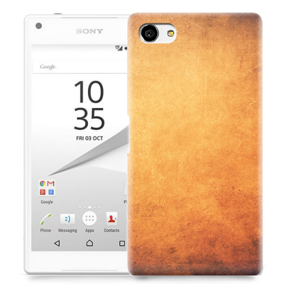 Skal till Sony Xperia Z5 Compact - Grunge texture - Orange