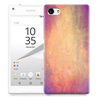 Skal till Sony Xperia Z5 Compact - Grunge texture - Persika