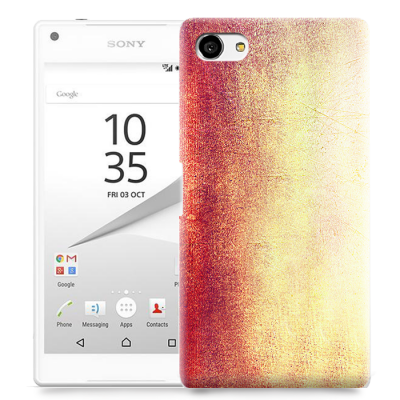 Skal till Sony Xperia Z5 Compact - Grunge texture - Röd