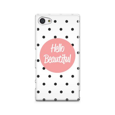 Skal till Sony Xperia Z5 Compact - Hello Beautiful - Rosa