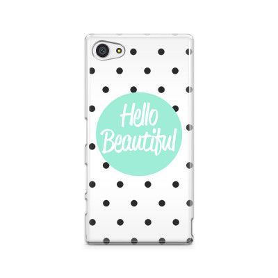 Skal till Sony Xperia Z5 Compact - Hello Beautiful - Turkos