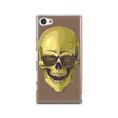 Skal till Sony Xperia Z5 Compact - Hipster Skull Brun