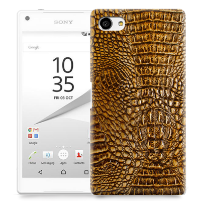 Skal till Sony Xperia Z5 Compact - Krokodilskinn