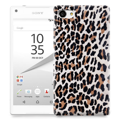 Skal till Sony Xperia Z5 Compact - Leopard oljefärg