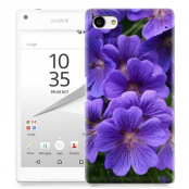 Skal till Sony Xperia Z5 Compact - Lila blommor