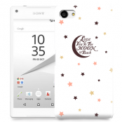 Skal till Sony Xperia Z5 Compact - Love you to the moon and back - Brun