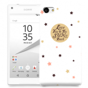 Skal till Sony Xperia Z5 Compact - Love you to the sun and back - Beige