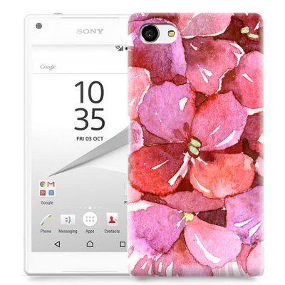 Skal till Sony Xperia Z5 Compact - Målning - Blommor