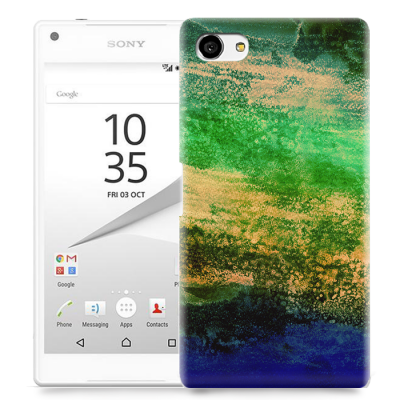 Skal till Sony Xperia Z5 Compact - Målning - Grön