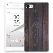 Skal till Sony Xperia Z5 Compact - Mörkbetsat trä