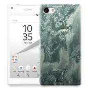 Skal till Sony Xperia Z5 Compact - Marble - Grön