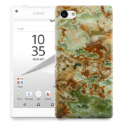 Skal till Sony Xperia Z5 Compact - Marble - Grön/Brun