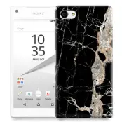 Skal till Sony Xperia Z5 Compact - Marble - Svart