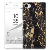 Skal till Sony Xperia Z5 Compact - Marble - Svart