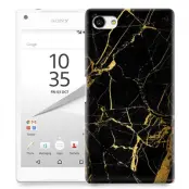 Skal till Sony Xperia Z5 Compact - Marble - Svart