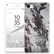Skal till Sony Xperia Z5 Compact - Marble - Vit/Svart