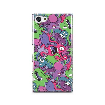 Skal till Sony Xperia Z5 Compact - Monster collage