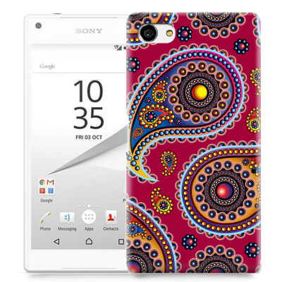 Skal till Sony Xperia Z5 Compact - Orientalisk - Röd