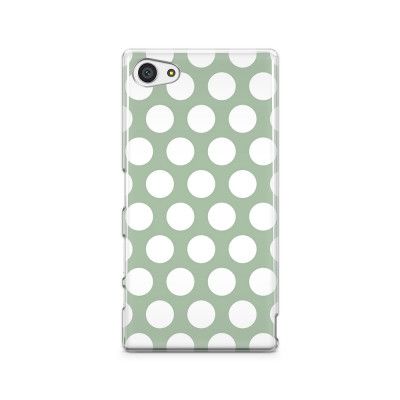 Skal till Sony Xperia Z5 Compact - Polka - Grön