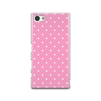 Skal till Sony Xperia Z5 Compact - Polka - Lila