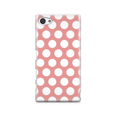 Skal till Sony Xperia Z5 Compact - Polka - Persika