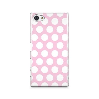 Skal till Sony Xperia Z5 Compact - Polka - Rosa