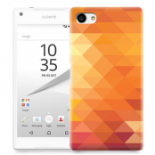 Skal till Sony Xperia Z5 Compact - Polygon - Orange