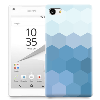 Skal till Sony Xperia Z5 Compact - Prismor - Blå